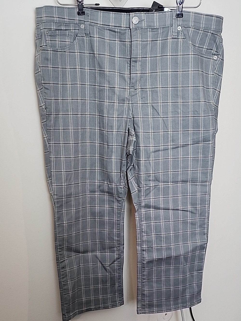 Torrid Crop Sky High Boot Super Soft Dean Plaid Jeans